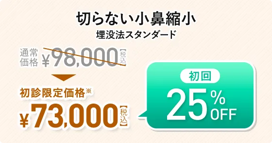 切らない小鼻縮小 埋没法スタンダード