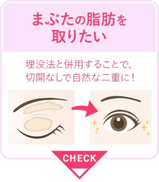 まぶたの脂肪を取りたい