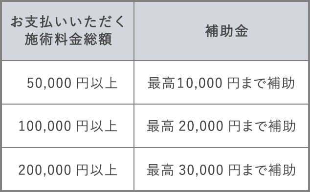 補助金一覧表