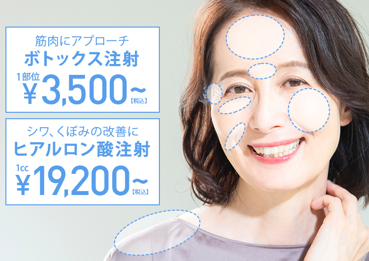 TCB 1Dayデザイン注射なら気になる箇所をピンポイントでアプローチ！