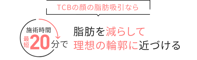 脂肪を根こそぎ除去しスッキリ理想の輪郭に
