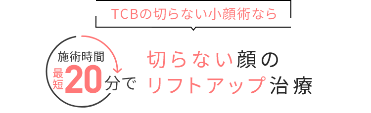 切らない顔のリフトアップ治療