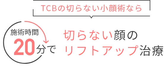 切らない顔のリフトアップ治療