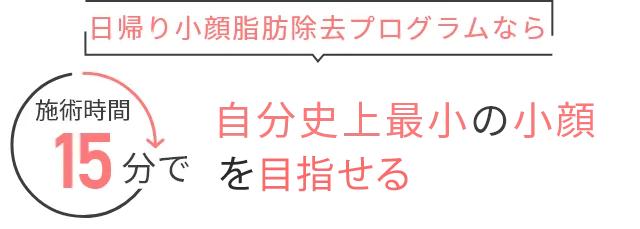 自分史上最小の小顔に