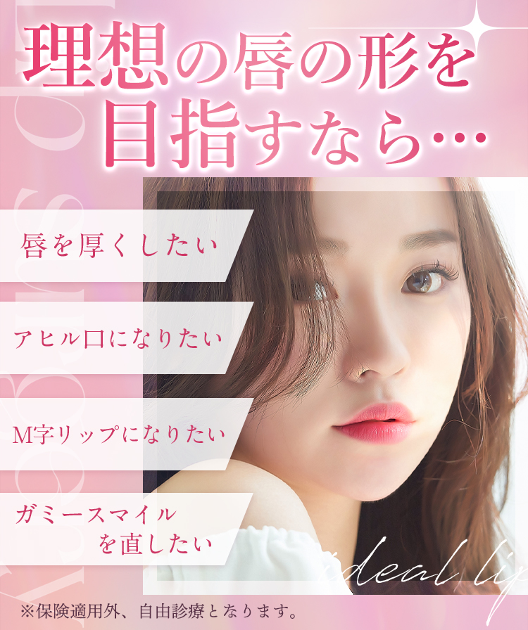 唇の形、思いのままに
