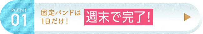 週末で完了！