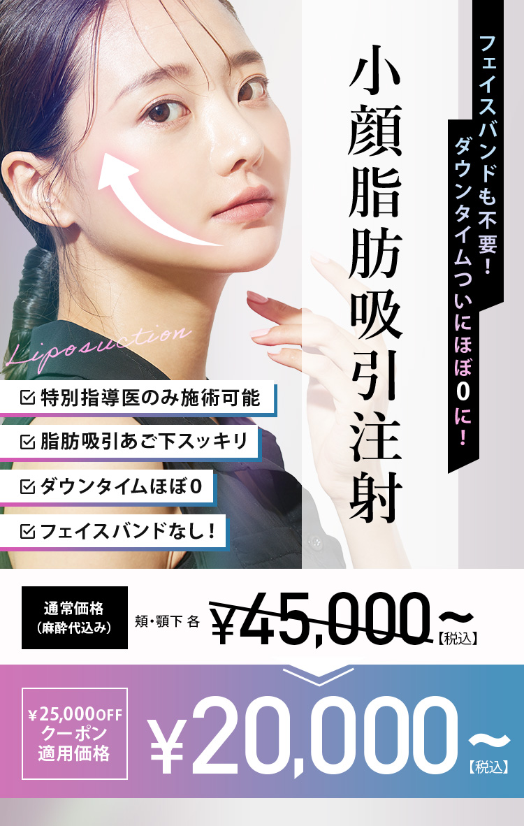 細胞の数から減らす 顔の脂肪吸引