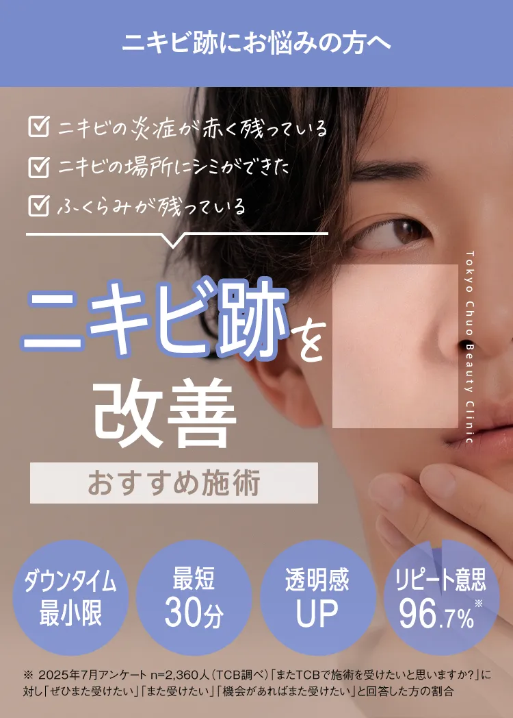 ニキビ跡を消す
