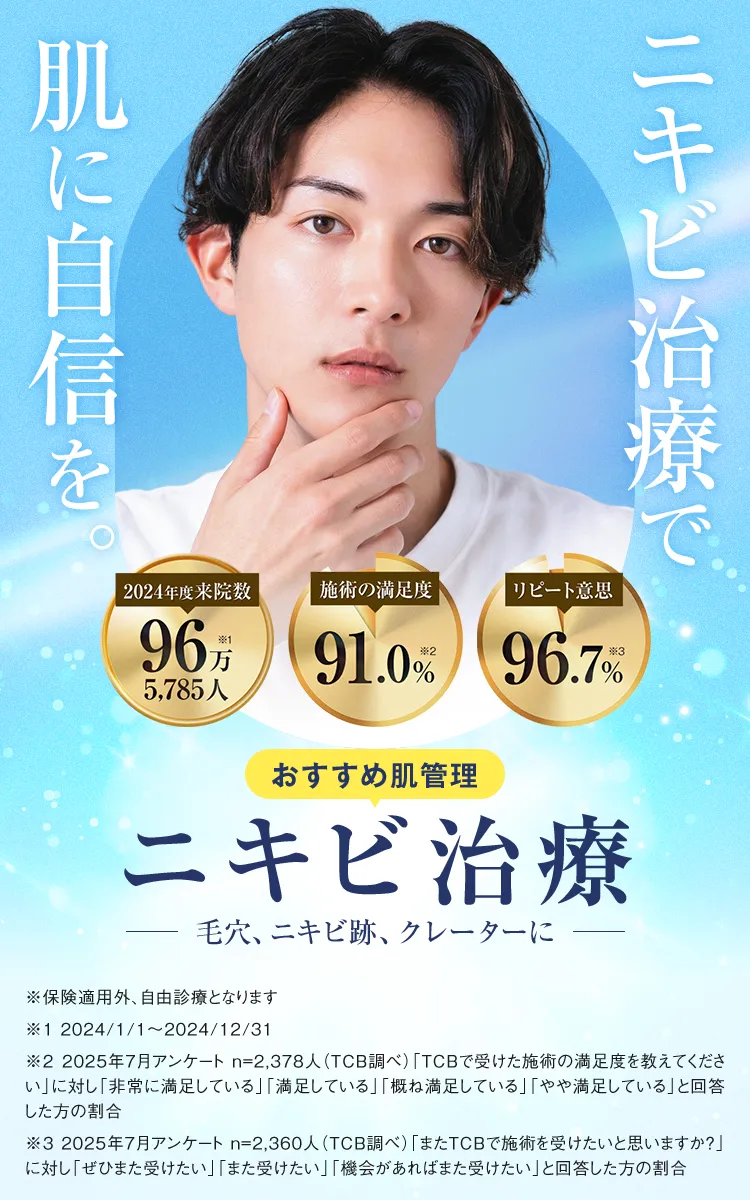 ニキビを治療するおすすめ肌管理