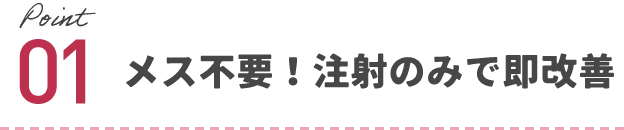 悩んでいた肌の凸凹を1回で解決！