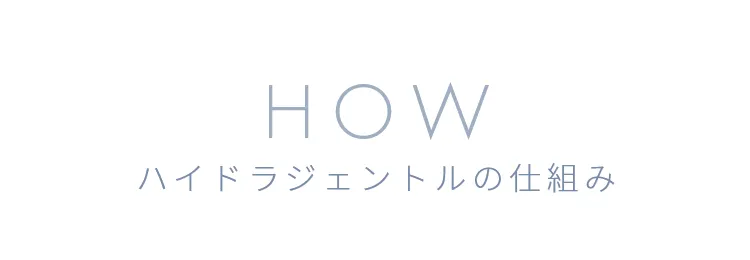 HOW ハイドラジェントルの仕組み