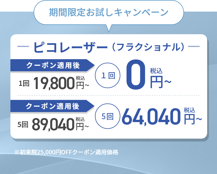 ピコレーザー｜期間限定お試しキャンペーン