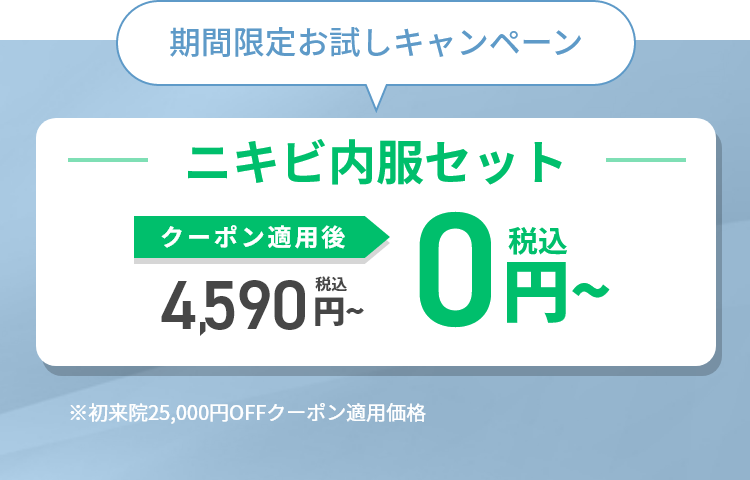 ニキビ内服セット｜期間限定お試しキャンペーン