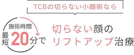 切らない顔のリフトアップ治療