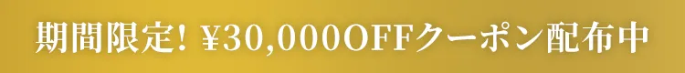 期間限定 30,000円OFFクーポン配布中