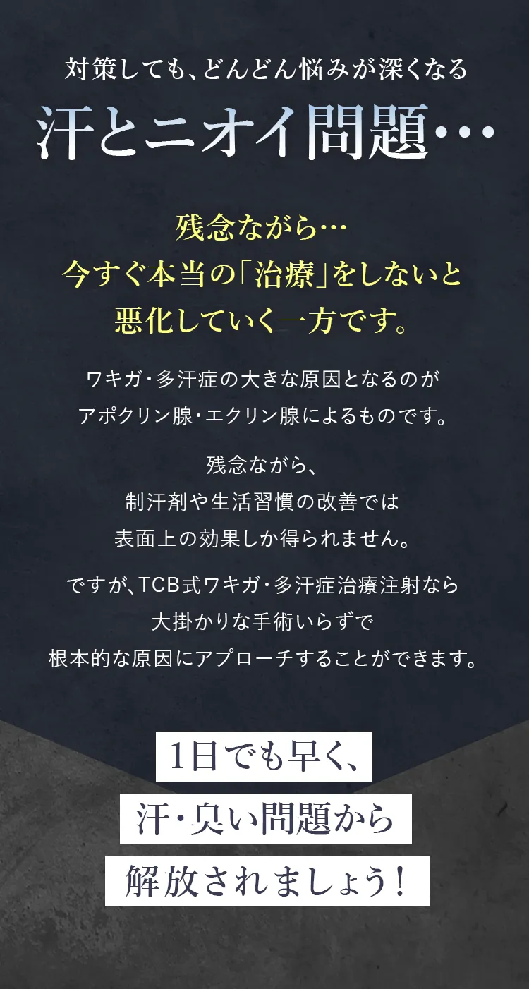 対策しても、どんどん悩みが深くなる汗とニオイ問題…