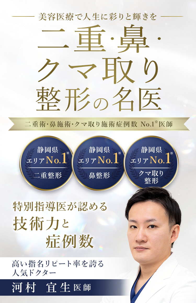 TCB静岡院 二重・鼻・クマ取り整形の名医 河村 宜生医師