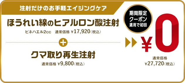 注射だけのお手軽エイジングケア