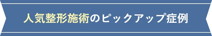 人気施術のピックアップ症例